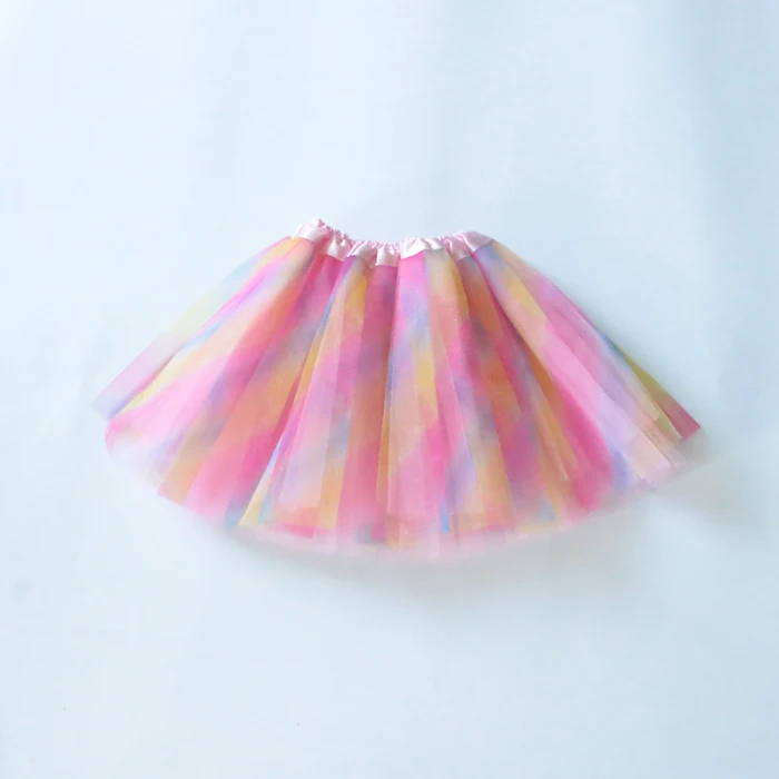 

Girls Rainbow Tutu Skirt Tulle Skirt Children Baby Tutus Dancing Pettiskirt Dancewear Princess Ballet Skirt