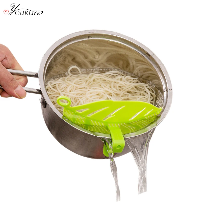 

OYOURLIFE 1pcs Creative Multifunctional Kitchen Plastic Rice Wash Sieve Home Noodles Ramen Filter Baffle Kitchen Gadgets