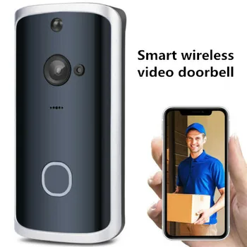 

M13 Wireless Video Doorbell Smart Video Wireless WiFi Door Bell IR Visual Camera Record Security System Doorbell 3B03