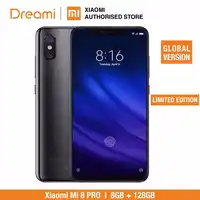 Global Version Xiaomi Mi 8 Pro 128GB ROM 8GB RAM Transparent Titanium (Brand New and Sealed)