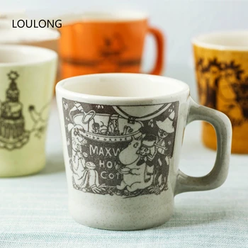 

Kawaii Moomins Limited Edition Coffee Mug Retro Ceramic Home office Oolong Tea Cup Milk Tumbler canecas criativa tazas para cafe