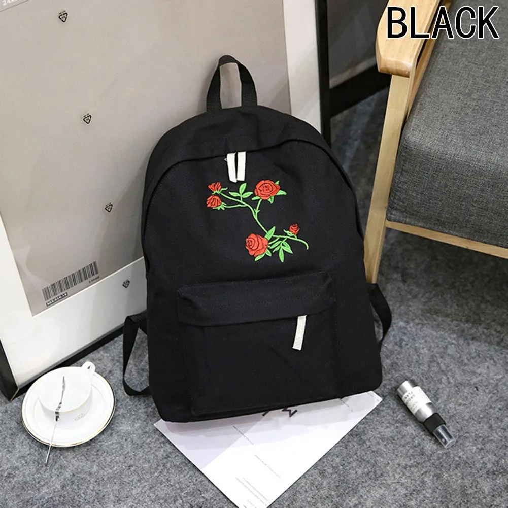 Women embroidery Backpacks 2017 Vintage School Students Backbag Simple
