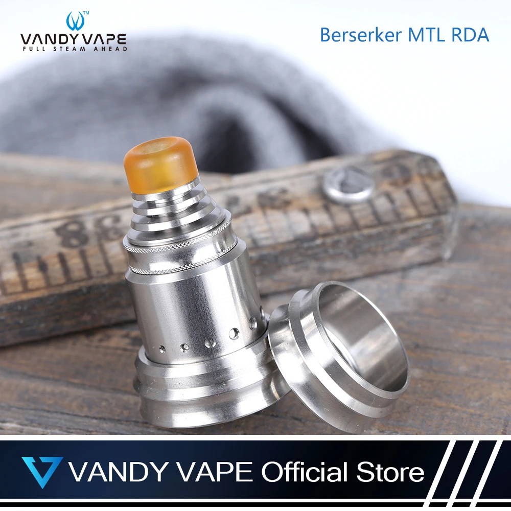 

Vandy Vape Berserker MTL RDA Atomizer Tank Compatible Most Vandyvape Mod Electronic Cigarette 510 thread