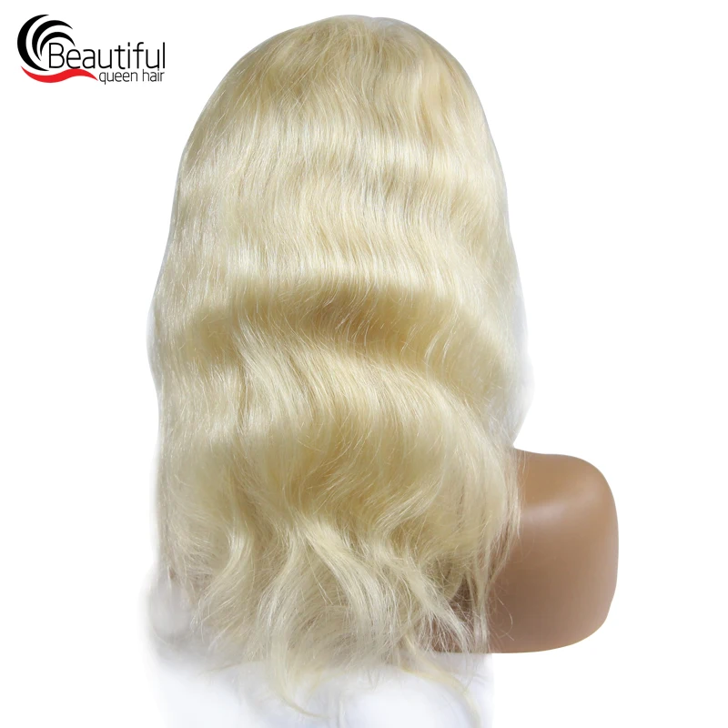 Красивые королевские бразильские человеческие волосы парики 613 блонд волна тела полный парик шнурка отбеленные узлы Безглютеновые волосы remy для женщин 10-24