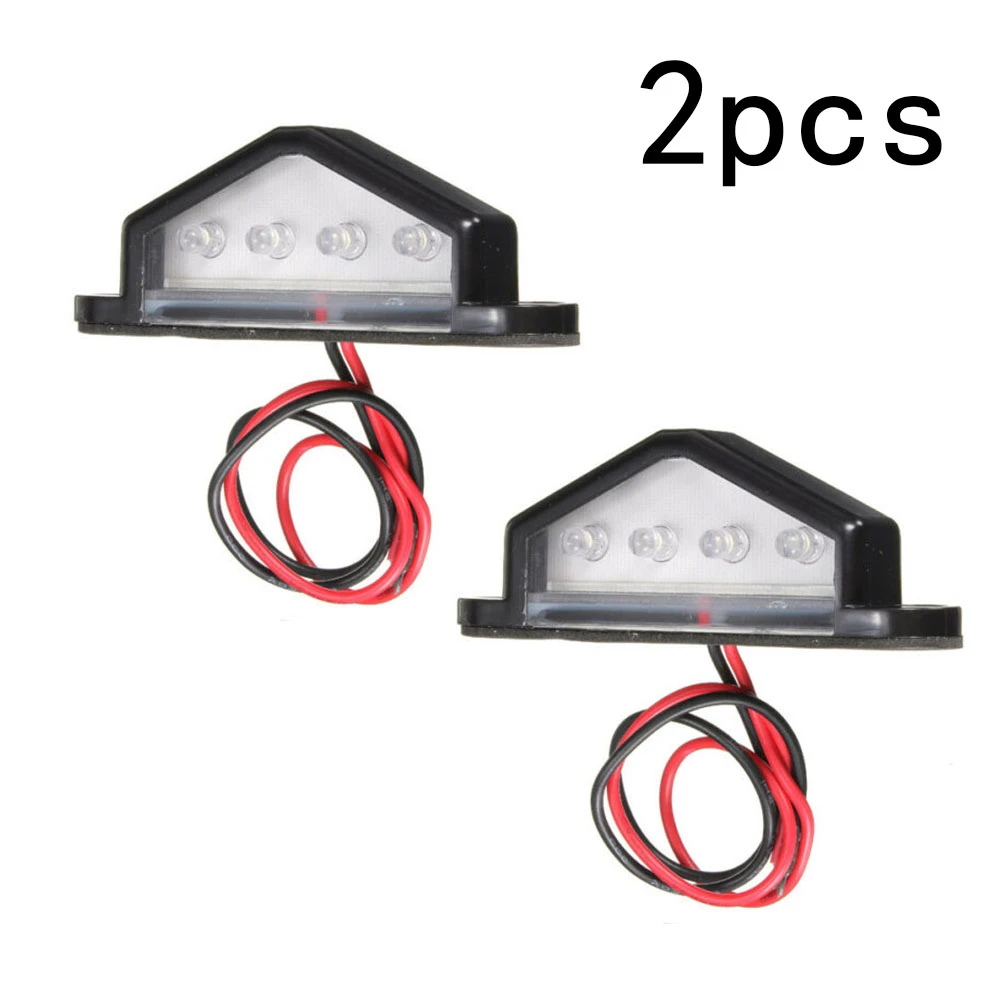 2pc 4 Led License Number Plate Light Tail Rear Lamp Car Truck Trailer Lorry Van License Plate Aliexpress - roblox light bulb trailer