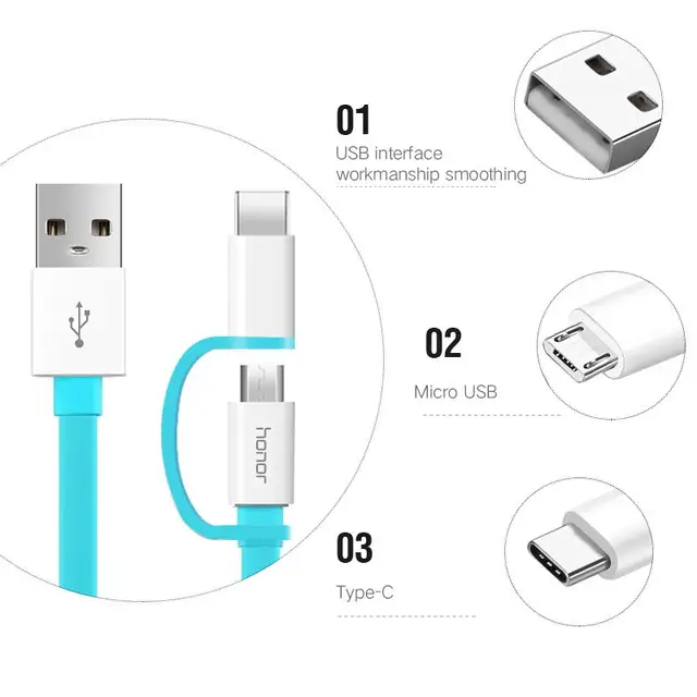 2 in 1 Micro USB Typc C Cable Huawei P20 Pro Fast Charger 2A 2 in 1 Micro USB Typc C Cable Huawei P20 Pro Fast Charger 2A