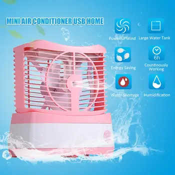

3 Colors USB Mini Portable Air Conditioner Humidifier Purifier New Desktop Air Cooling Fan Air Cooler Fan for Home Office