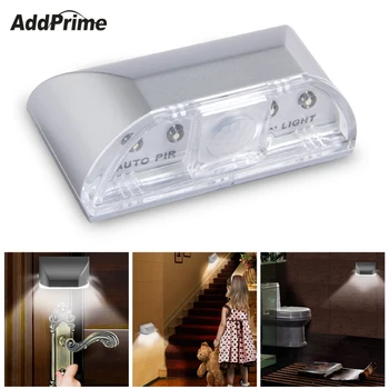 

PIR Infrared Motion Sensor LED Night Light Infrared Sensor Wall Lamp Cabinet Stairs Light Battery Powered Door Keyhole Light