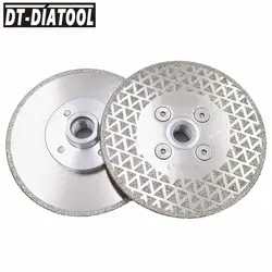 DT-DIATOOL 2 шт. 105 мм односторонний алмазный отрезной диск с электролитическим покрытием шлифовальный диск M14 нить для Мрамор угловая