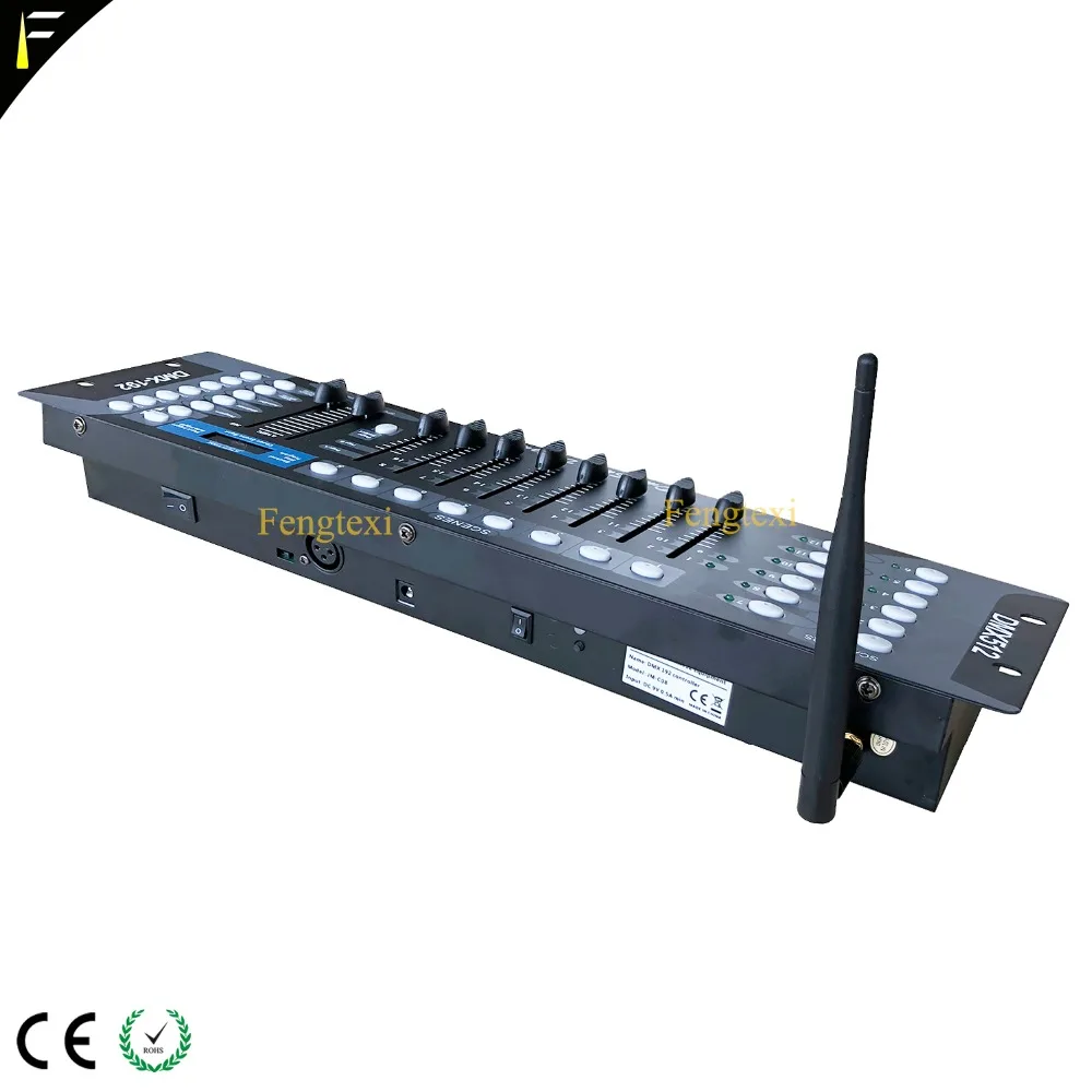 Canais de Fase Movendo a Cabeça Leve para o para o Disco com 2.4g Sistema sem Fio Dmx 512 dj 192ch Dmx512 Controlador Console 192 Disco Equipamentos 4 moving light controller