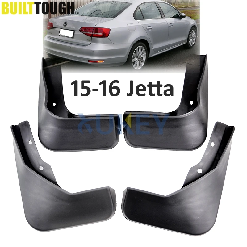 Set Molded Mud Flaps For Volkswagen VW Jetta Sedan 2015 2016 2017 Mudflaps Splash Guards Front