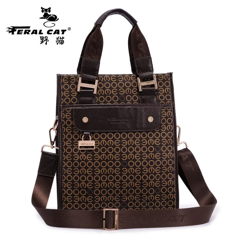 

Men's Leather Men Hand Bags Casual Zipper Shoulder Crossbody Bag Male Handbags