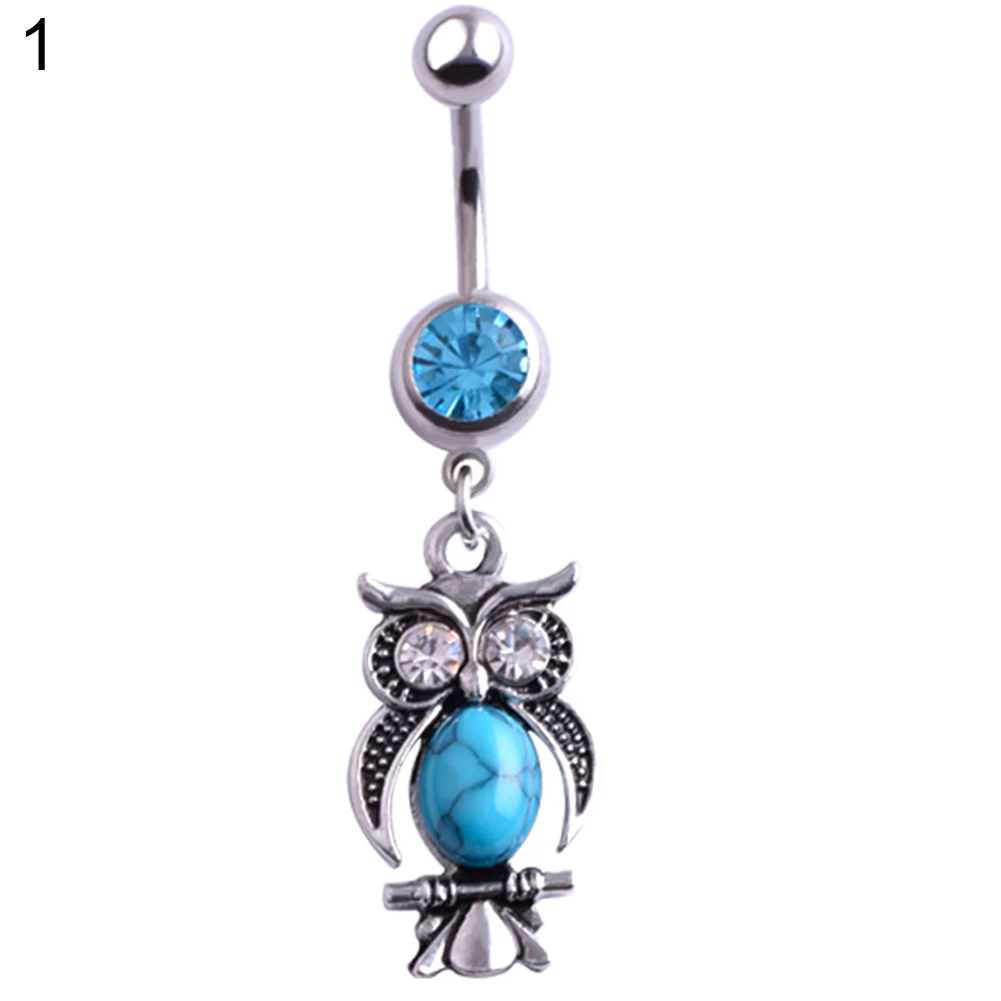Fashion Belly Button Navel Ring Palm Owl Anchor Starfish Body Piercing