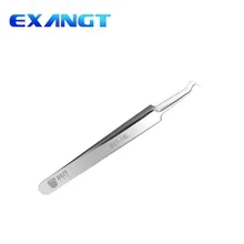 BST-18L Пинцет для удаления черных точек щипцы для наращивания ресниц антикислотные стальные иглы Пинцет для удаления акне уход за лицом изогнутые прямые ногти