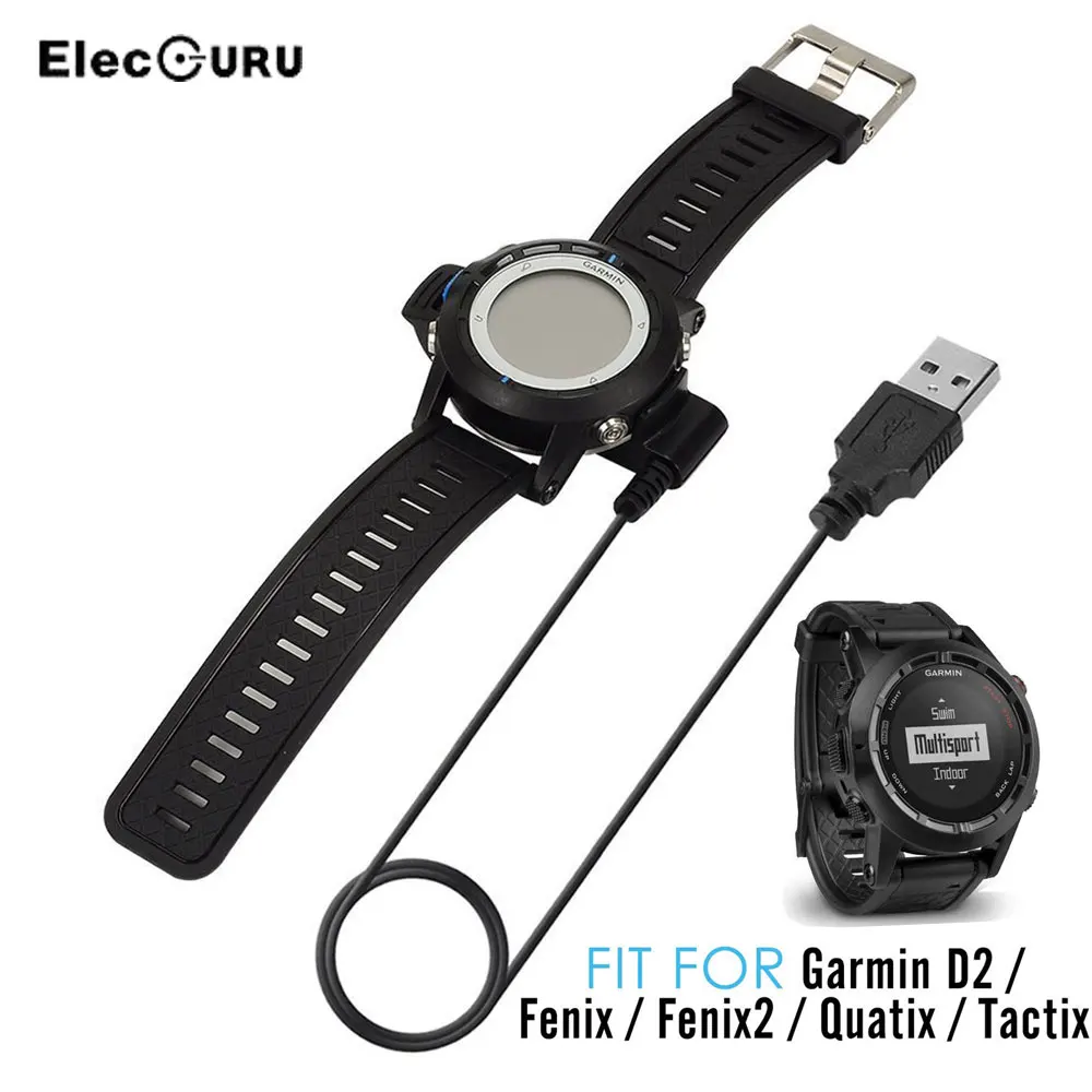 Charger For Garmin Fenix 2/fenix/d2/garmin Tactix/garmin Quatix Watch,usb Data Sync Fast