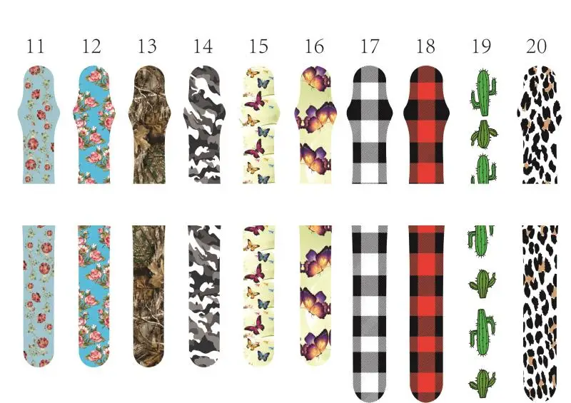 

CHENGXI Silicone Watch Bands for Apple Watch Sport Watch Band Replacement Silicone Wristband 38mm 42mm Adjustable Watch Band