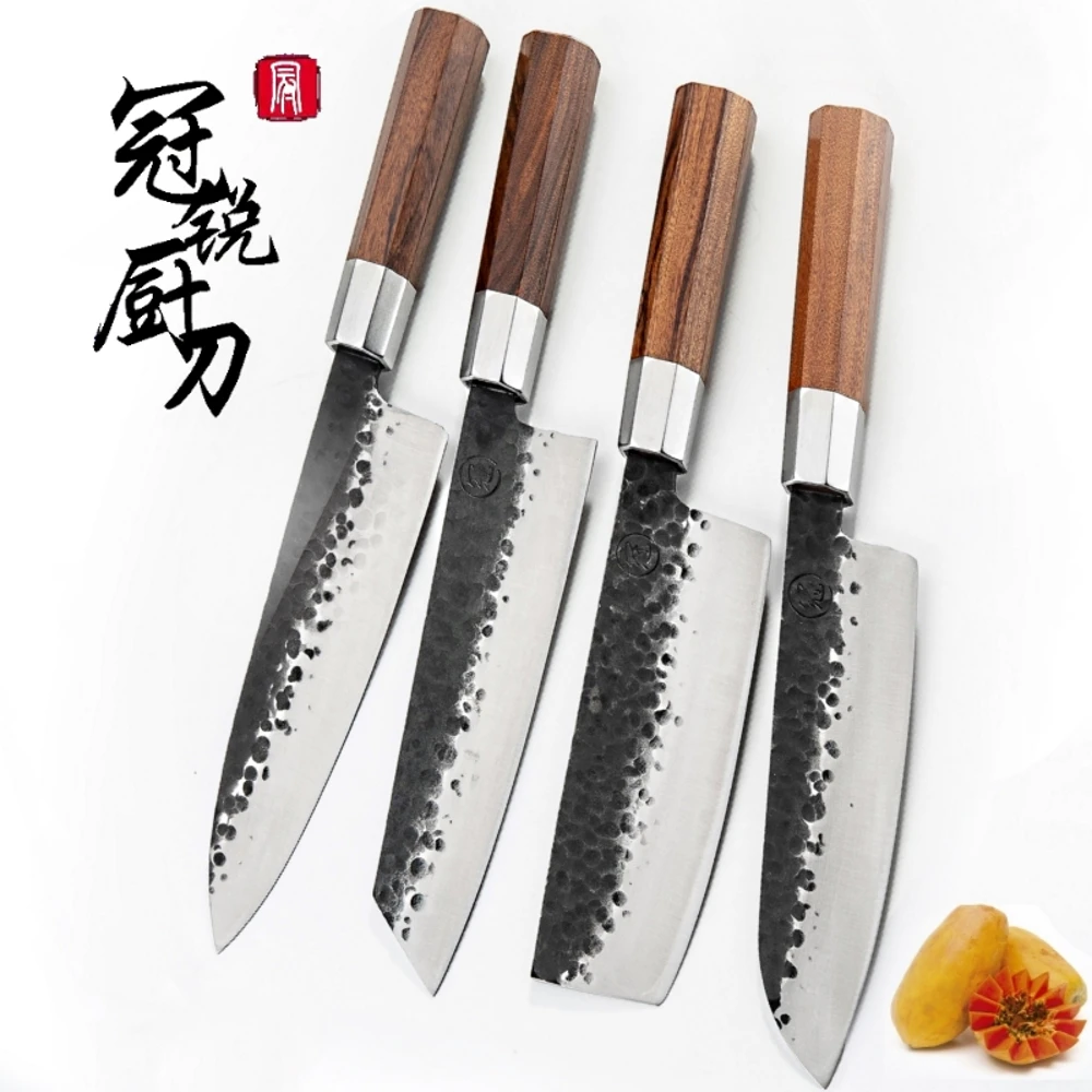 Набор кухонных ножей 4 шт. высокоэффективные ножи шеф повара Santoku Nakiri Kiritsuke Gyuto