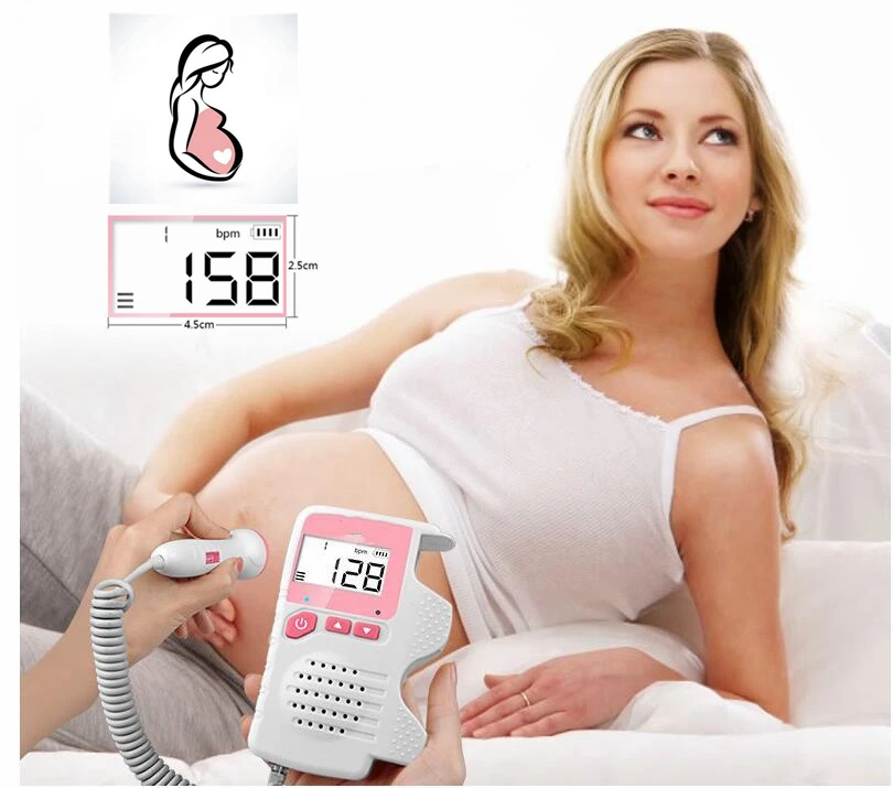 

Pocket fetal doppler,Prenatal Baby Heart Beat Monitor 4.5 Display Fetal Doppler Monitor For Pregnant Wome