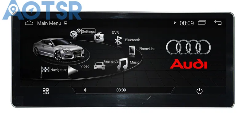 Best The Pure Android Car No DVD player for AUDI A4 2017 2018 Audio GPS navigation Radio multimedia radio tape recorder pad 12