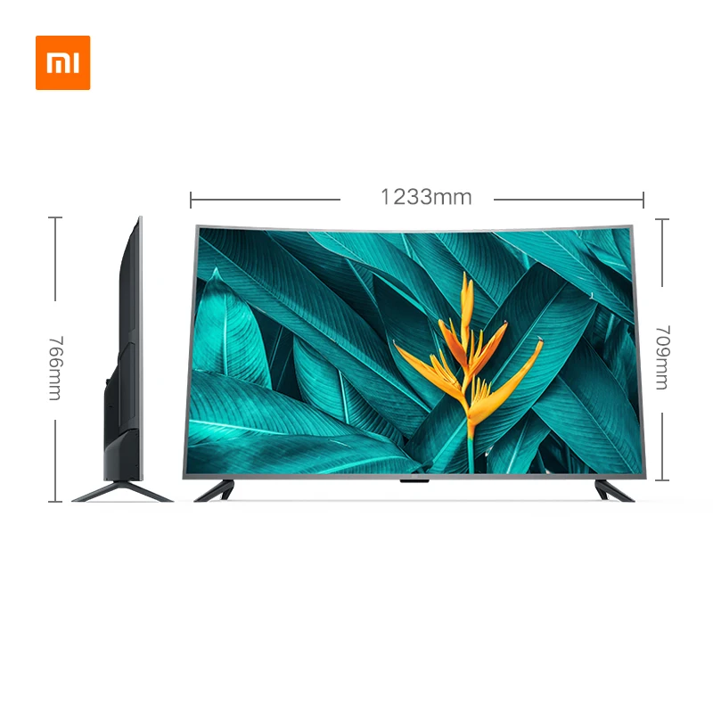 Xiaomi Smart 4S 55 дюймов 4000R изогнутый 4K HDR экран ТВ комплект wifi ультра-тонкий 2 ГБ+ 8 Гб хранилище игровой дисплей Dolby звук