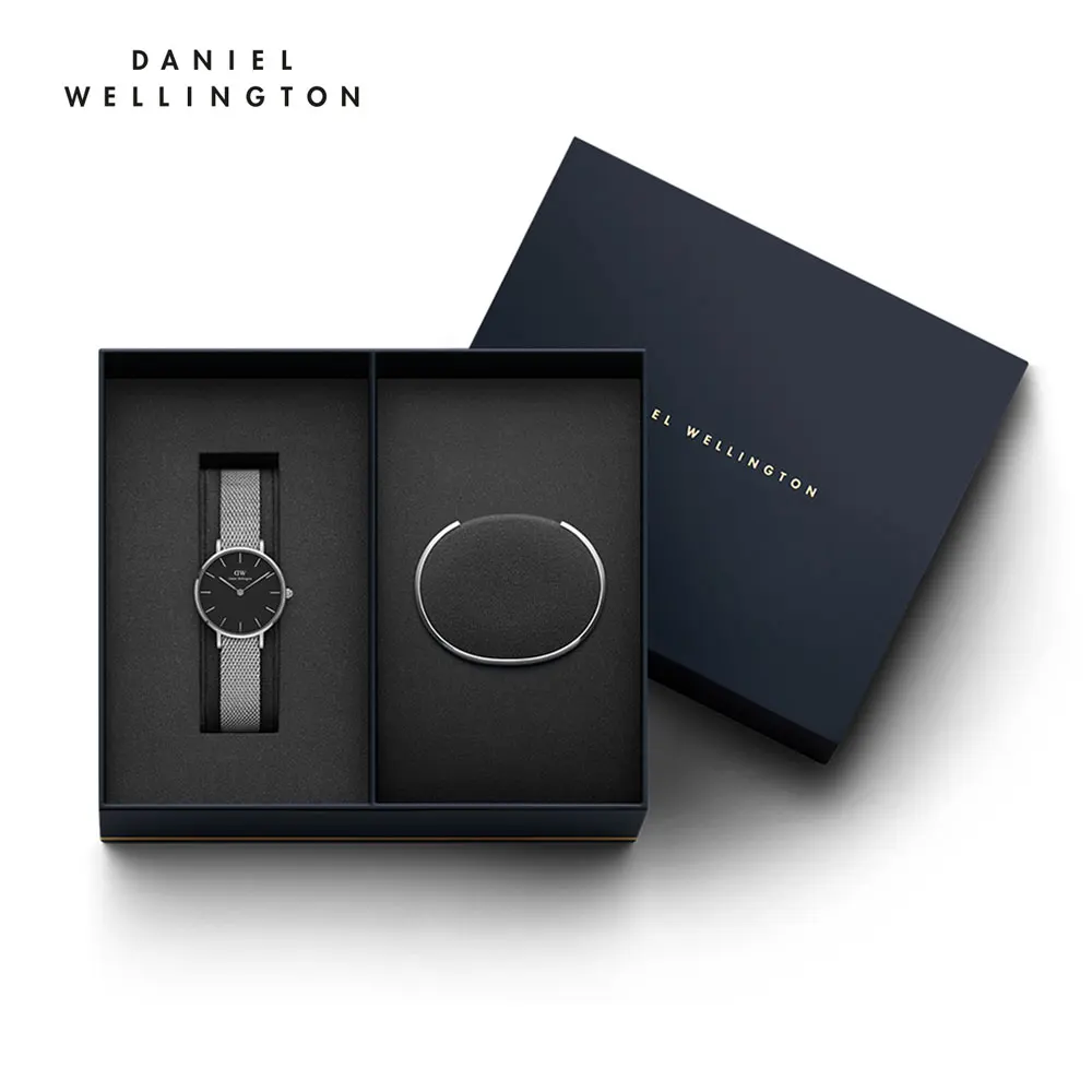 Женские наручные часы Daniel Wellington Classic Petite Sterling 28 мм + браслет Bracelet размер S |