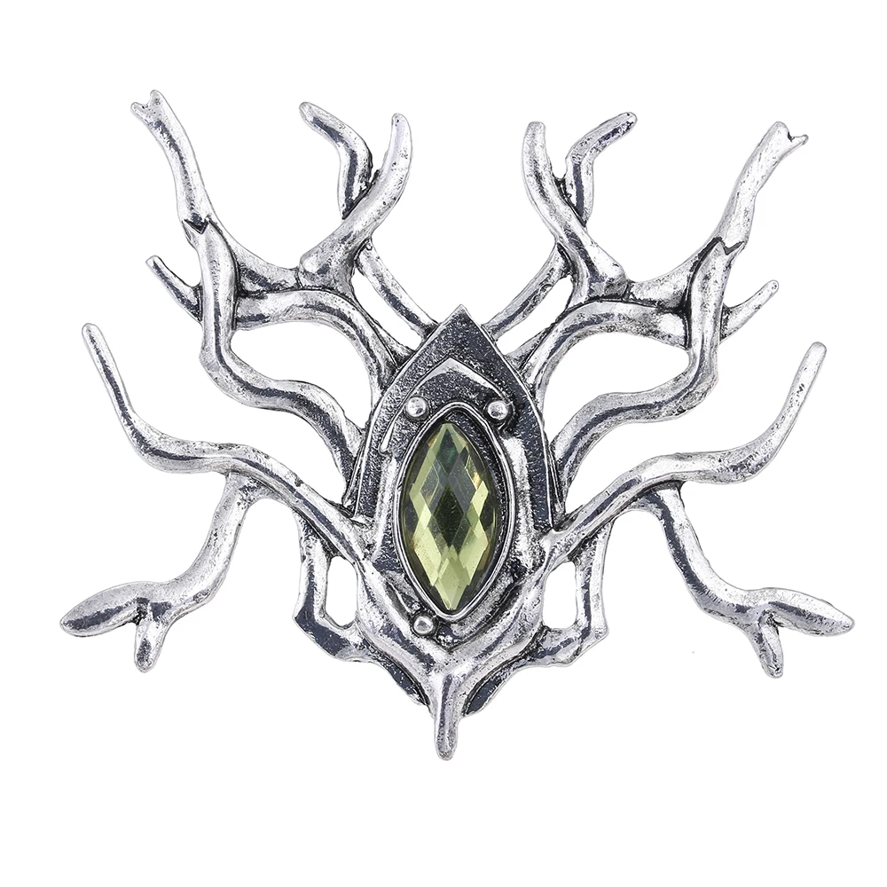 

Lureme The Hobbit An Unexpected Journey Brooch of Thranduil Antique Silver Pins Brooches (br000035)