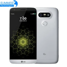 Оригинальный разблокирована LG G5 Quad Core Мобильный телефон 4 ГБ Оперативная память 32 ГБ Встроенная память Дисплей 5.3 “QHD IPS 16MP отпечатков пальцев FDD LTE смартфон