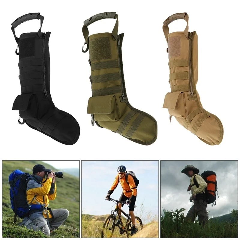

1 Pc Molle Christmas Stocking Bag Military Accessory Tactical Hunting Storage Bag Christmas Decoration