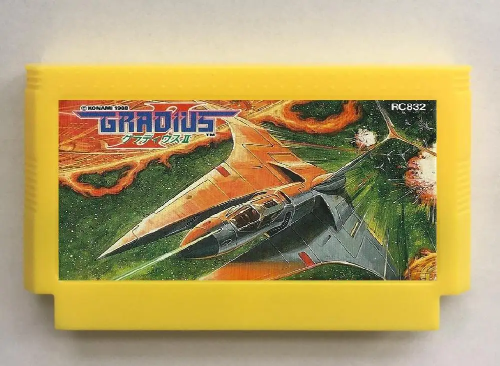 Игровой картридж Gradius 2 для консоли NES - Цвет: FC60Pins Version