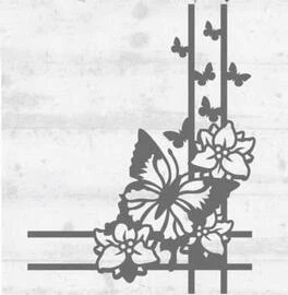 

Butterfly Border Corner 115*90mm Metal Cutting Dies Scrapbooking Album DIY Card Craft Embossing Die Cuts New 2019 Arrival