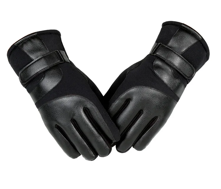 

2017 Russian winter gloves men and lady warm gloves PU leather Extra thick warm waterproof Keep Hands Warm Outdoor best gift