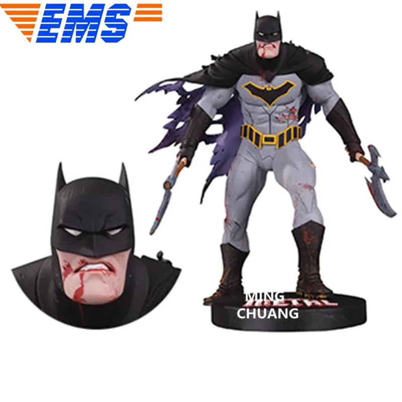 

Statue Justice League Superhero Bust Batman Full-Length Portrait PVC Action Figure Collectible Model Toy 28CM BOX D846