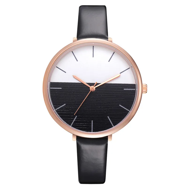 2018 High Quality women fashion casual watch luxury dress Leather band Quartz Analog Wrist Watches clock relogio feminino A06 (4)