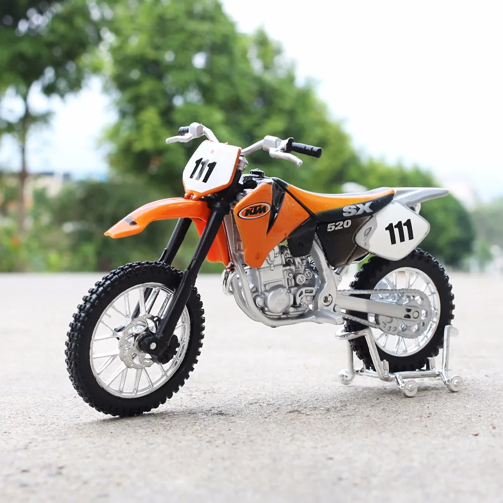 118 Scale Maisto KTM 520SX Motorbike Race Cars Mini Motorcycle Vehicle