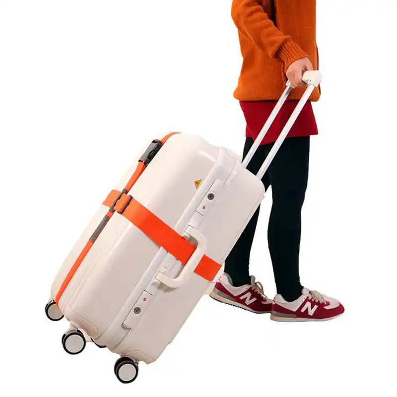 Travel Suitcase Luggage Straps Polyester Baggage Cross Multicolor Packing Belt Trolley Tie Rope Travel Accessories