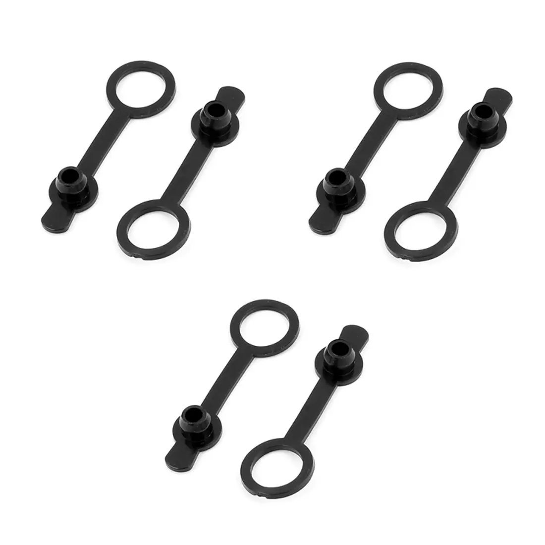 UXCELL 3.5Mm Audio Jack Socket Part Black Rubber Waterproof Dustproof