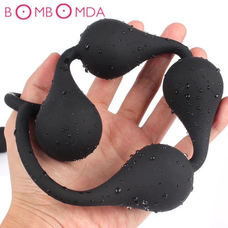 Sex Anal Beads Butt Plug Massager Silicone Soft Anus Stimulator Toys Adult Games Erotic For Women Man Couples | Красота и здоровье