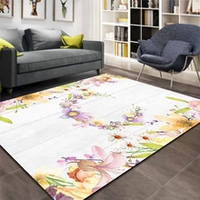 Else серый дерево фиолетовый зеленый желтый цветок 3d принт нескользящие микрофибры гостиной декоративные современные моющиеся области коврик