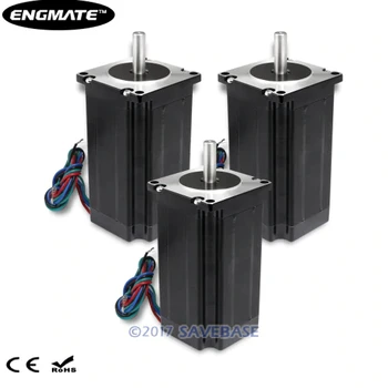 

ENGMATE EMA232-10030S4 Stepper Motor 2.45N.m 1.8Degree 4 Leads 100mm 3PCS RU Local Delivery
