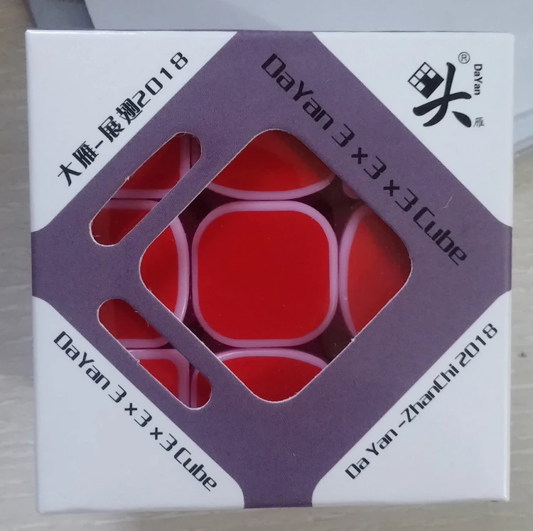 5,7 см Dayang Zhanchi Stickerless/черный/белый/Stickerless-черный/Stickerless-фиолетовый ограниченный розовый выпуск Cubo Magico