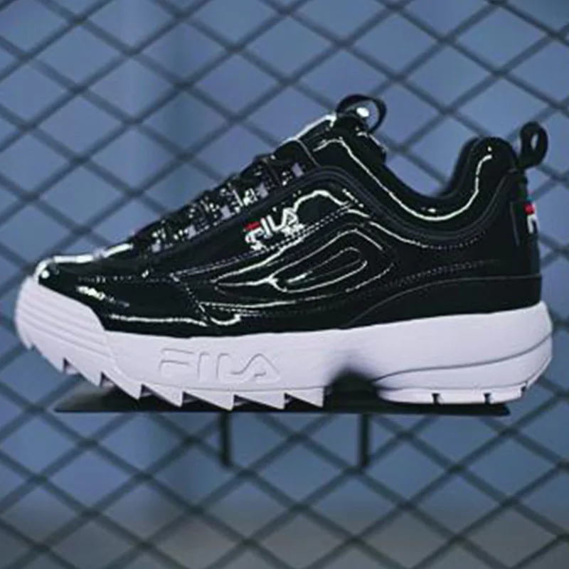 

2018 FILA Disruptor II 2 Men Sneaker Comfortbale Running Increased Non Slip Damping black white Summer Shoes Size 36-44