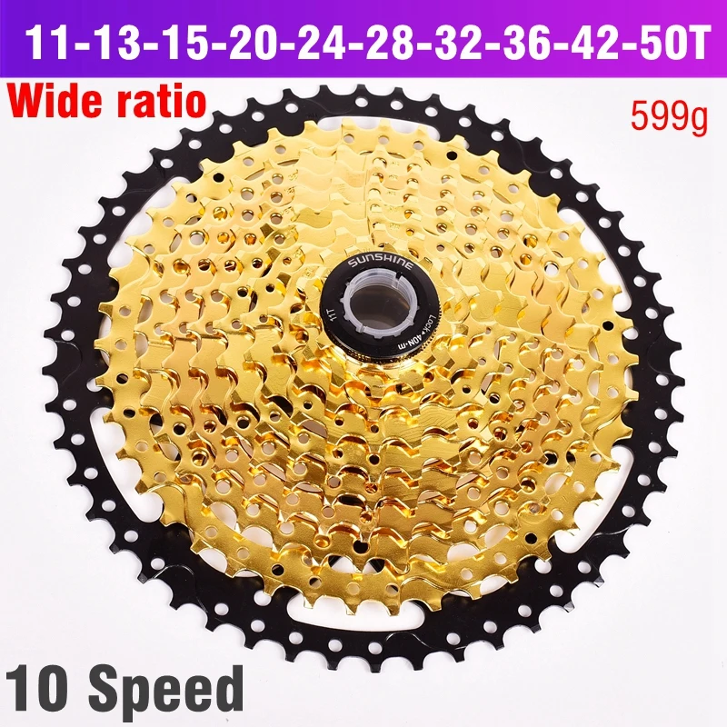 10 S Freewheel 11-42T 50T 10 скоростей широкое соотношение MTB горный велосипед Кассета звездочки для запчастей m590 m6000 m610 m675 m780