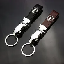 Металлический ПУ брелок для ключей, брелок для Opel Astra Insignia Mokka Corsa Zafira, автомобильный логотип, подвеска для автомобиля