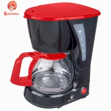 Кофеварка ВАСИЛИСА КВ1-600 черный с красным 600 Вт 600 мл