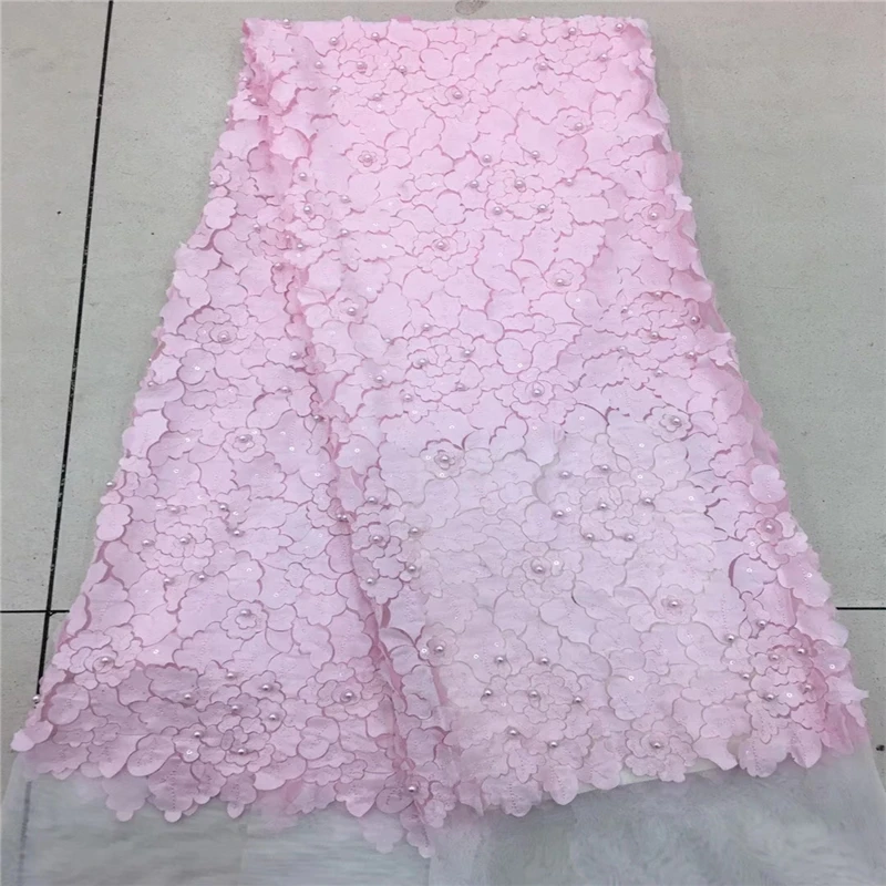 Onion Nigerian French Lace Fabrics African Tulle Lace Fabric High Quality African Lace Wedding Fabric For Dress MR1757B