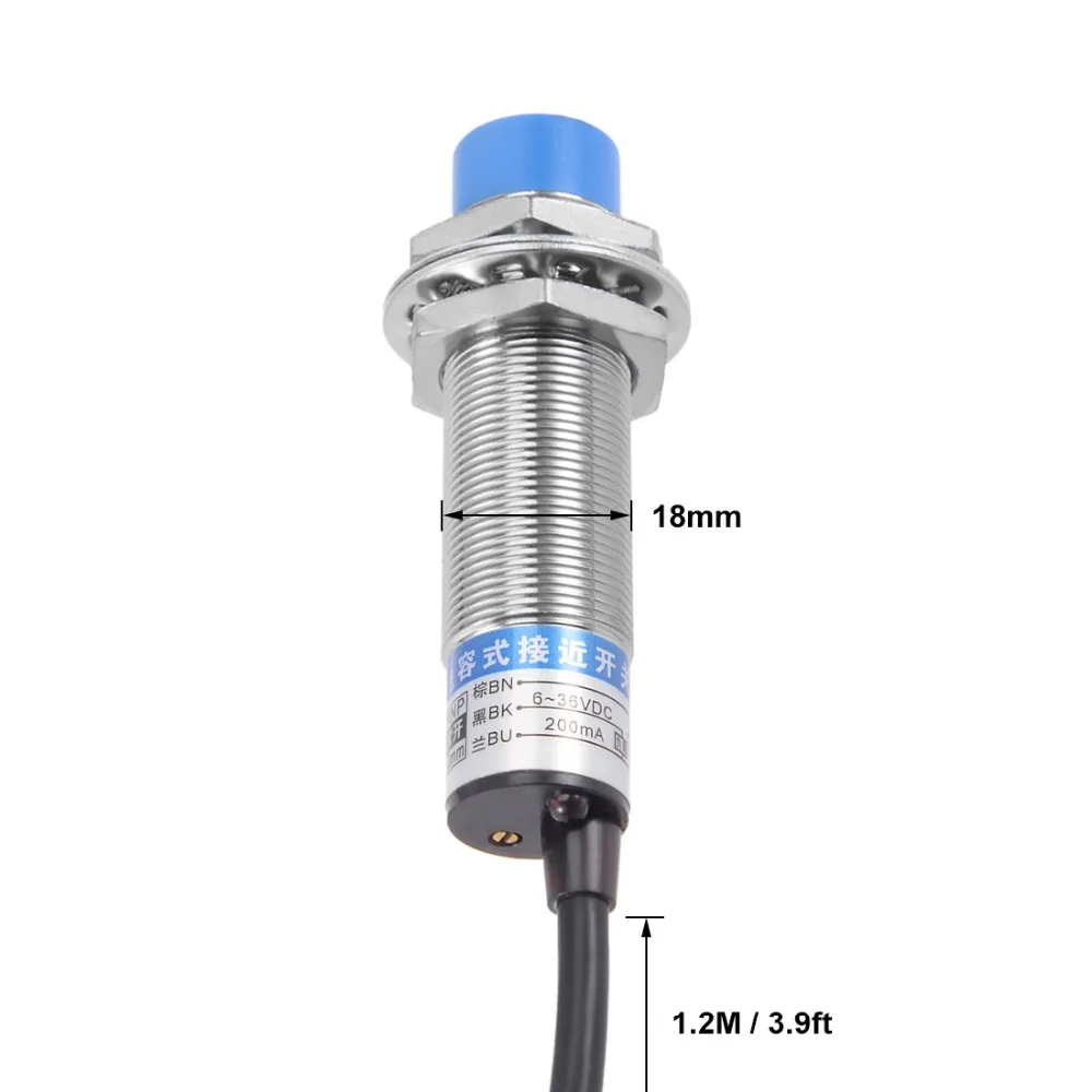 

UXCELL 1-10mm Switches Capacitance Proximity Sensor Switch Detector PNP NO DC 6-36V 200mA 3-wire LJC18A3-B-Z/BY Accessories