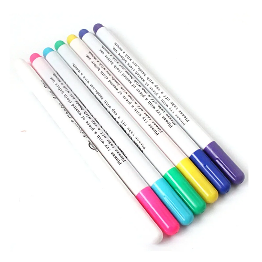 

Hot New 3pcs/Set Soluble Stitch Markers Water Erasable Pens Ink Fabric Marking Pens DIY Sewing Tools Accessories 4 Colors