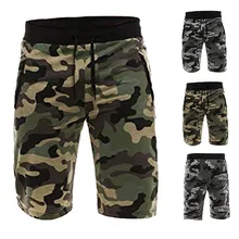 Камуфляжные мужские шорты полиэстер свободные телячья длина треники Мужская тренировка для бегунов удобные мужские s бордшорты камуфляжная подошва