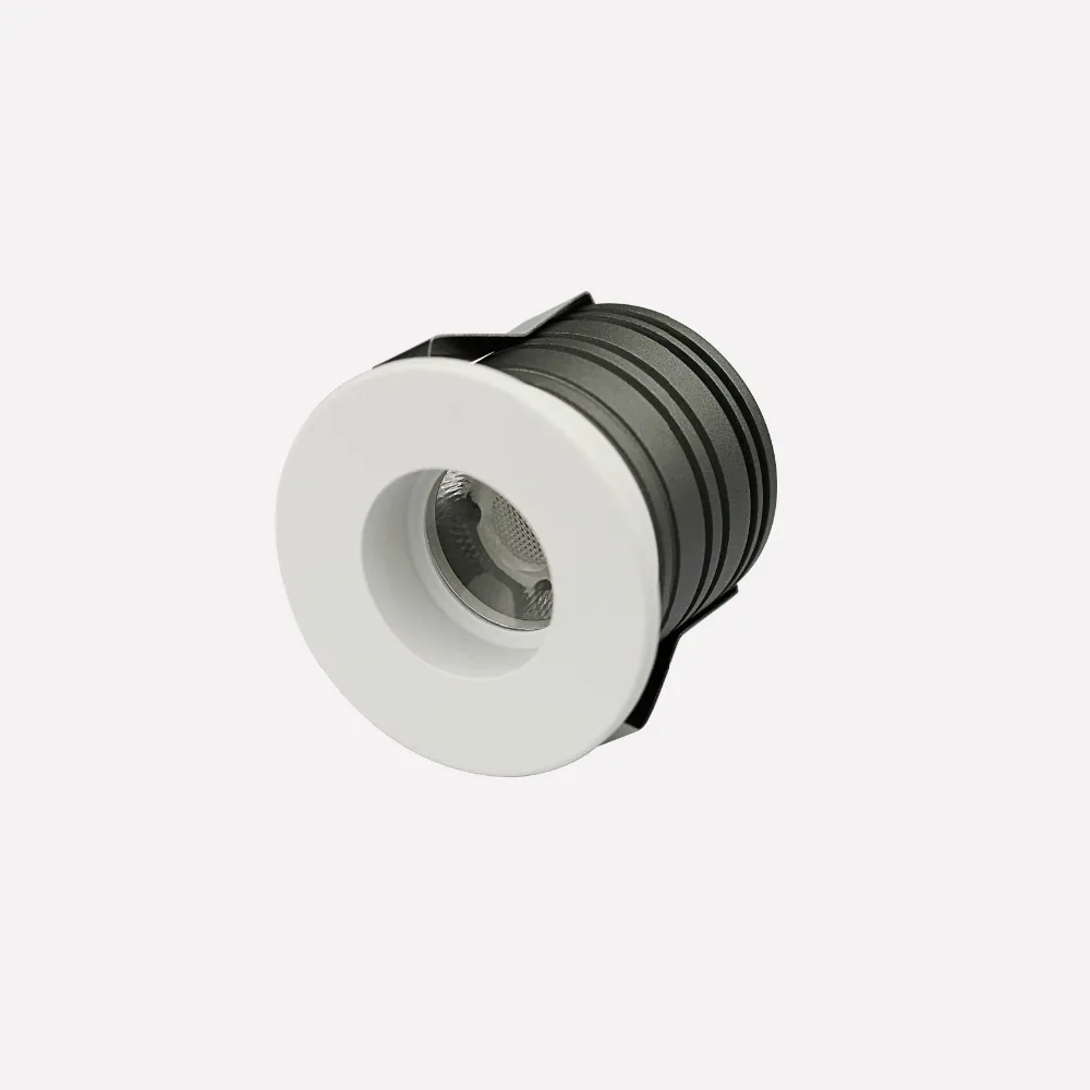 

Free Shipping 3W 90RA 24degree Cutout34mm 100-240VAC 3000K 4000K 6000K COB Mini Recessed Downlight