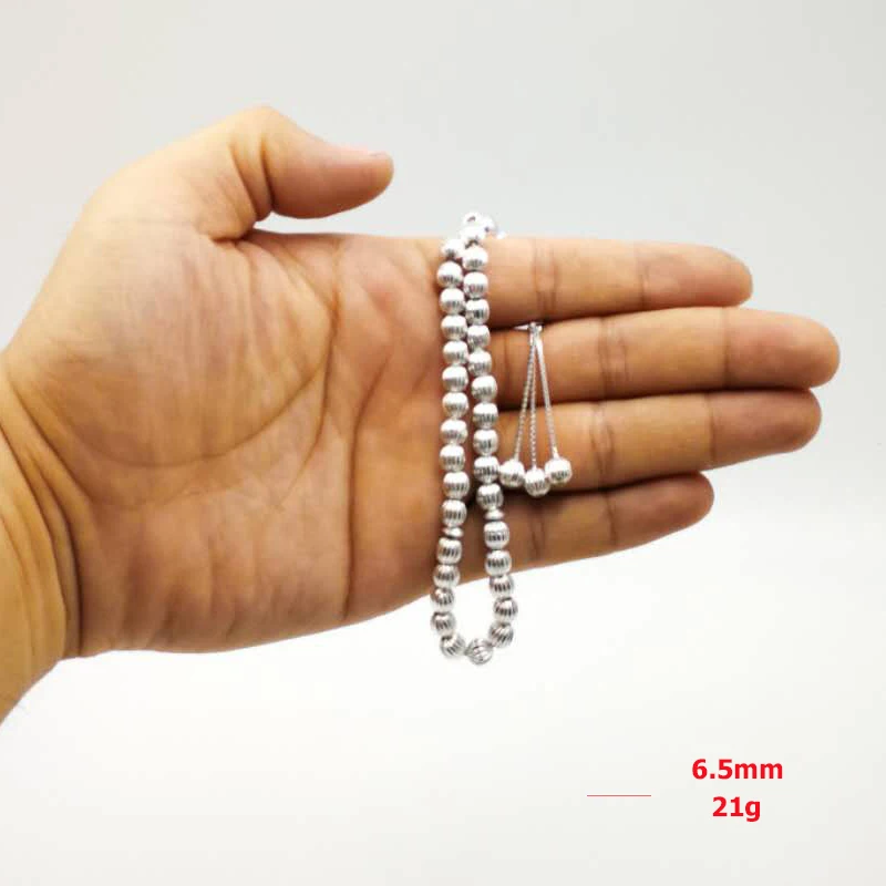 Серебро 925 пробы Tasbih, четки из чистого серебра 925 пробы